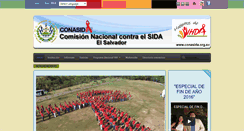 Desktop Screenshot of conasida.org.sv