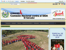 Tablet Screenshot of conasida.org.sv